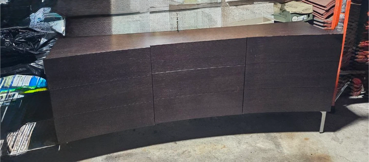 Dark Brown Dresser and TV stand