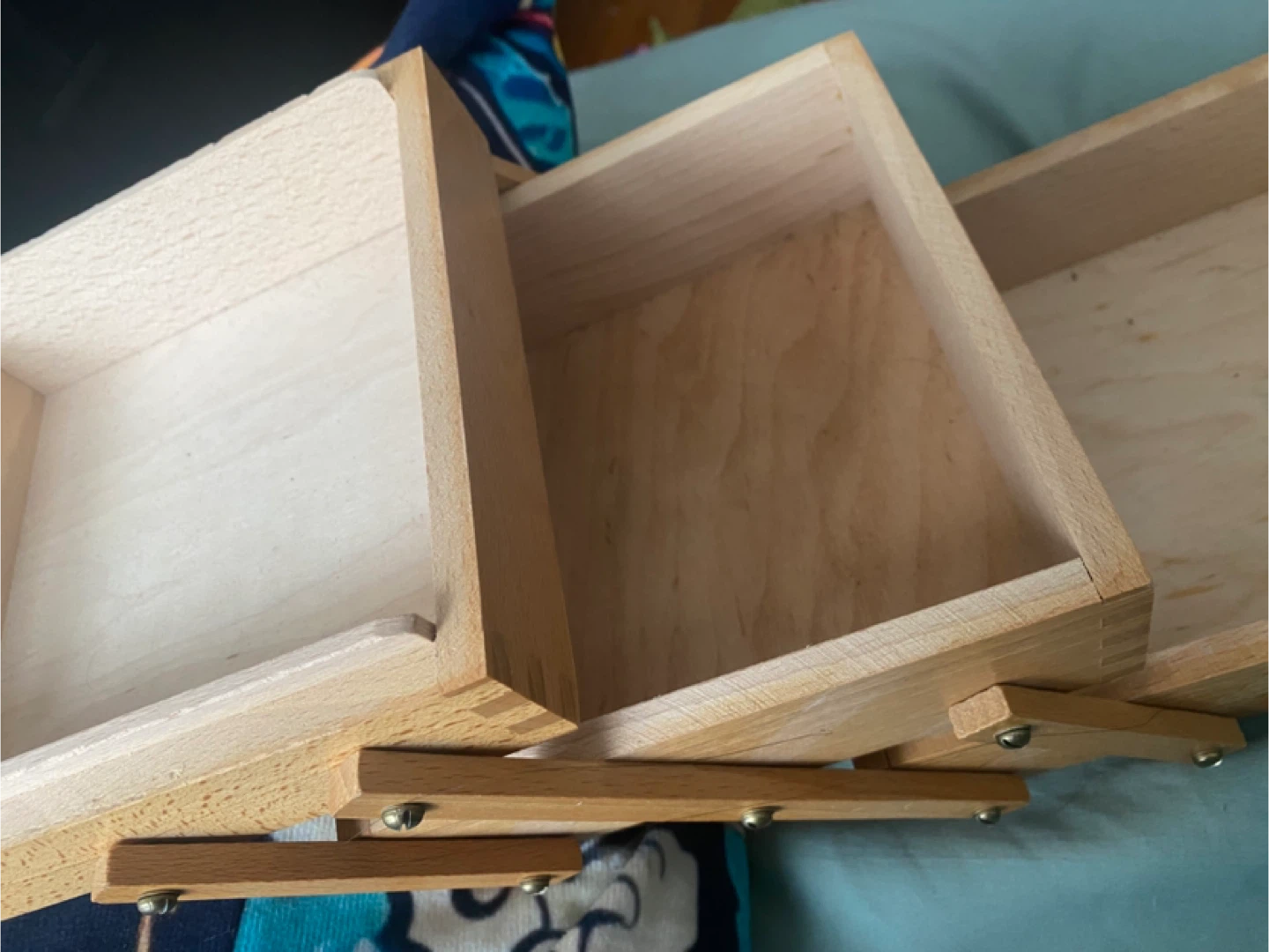 Wooden Sewing Box Craft Organizer - photo 3