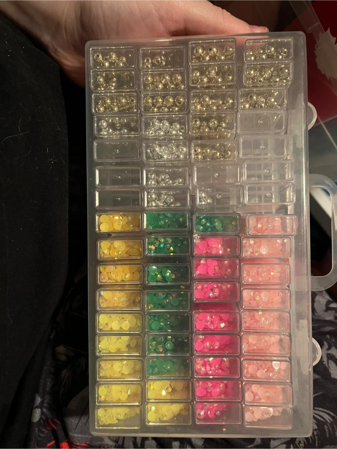 Crafting Box with Beads & Flatback Rhinestones - photo 2