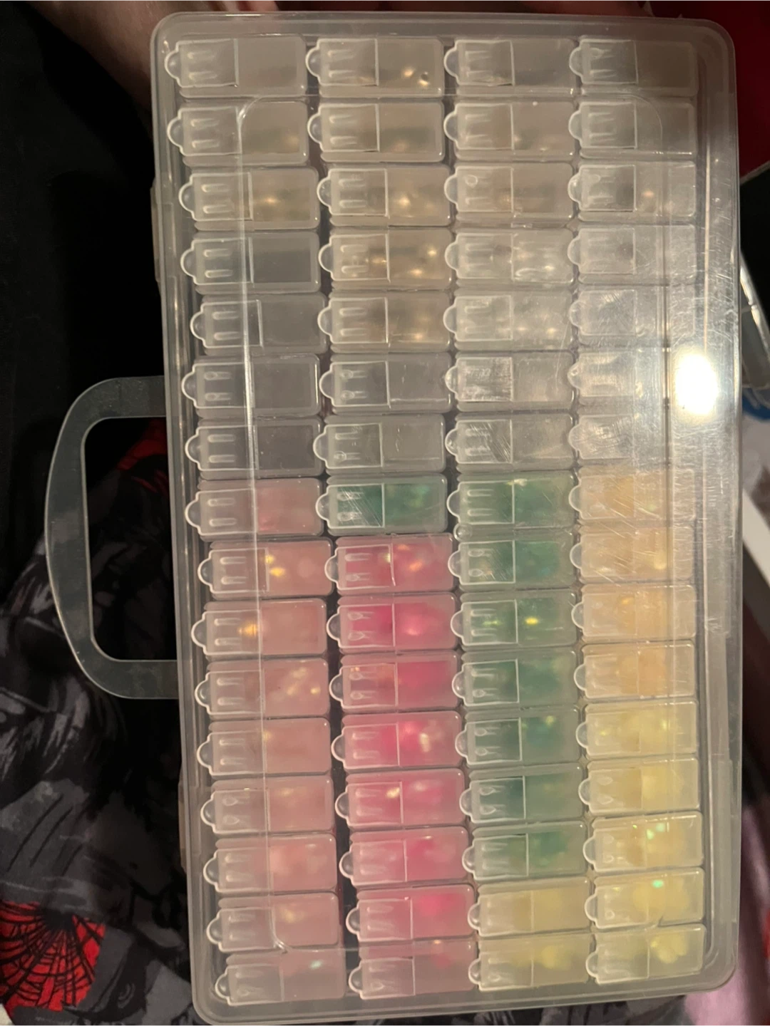 Crafting Box with Beads & Flatback Rhinestones
