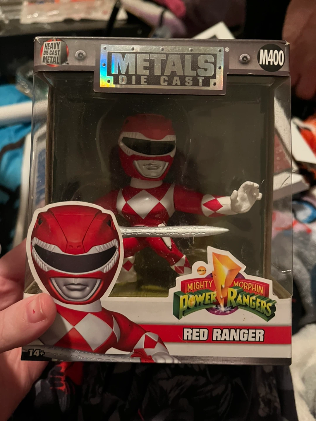 Mighty Morphin Power Rangers Red Ranger Metals Die Cast Figure