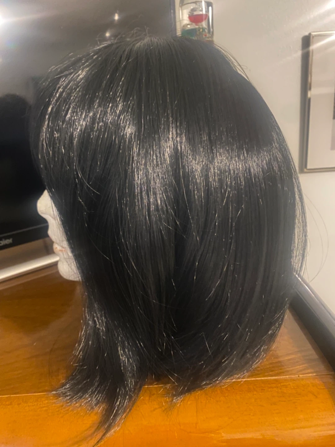 Black Bob Wig with Bangs - photo 5