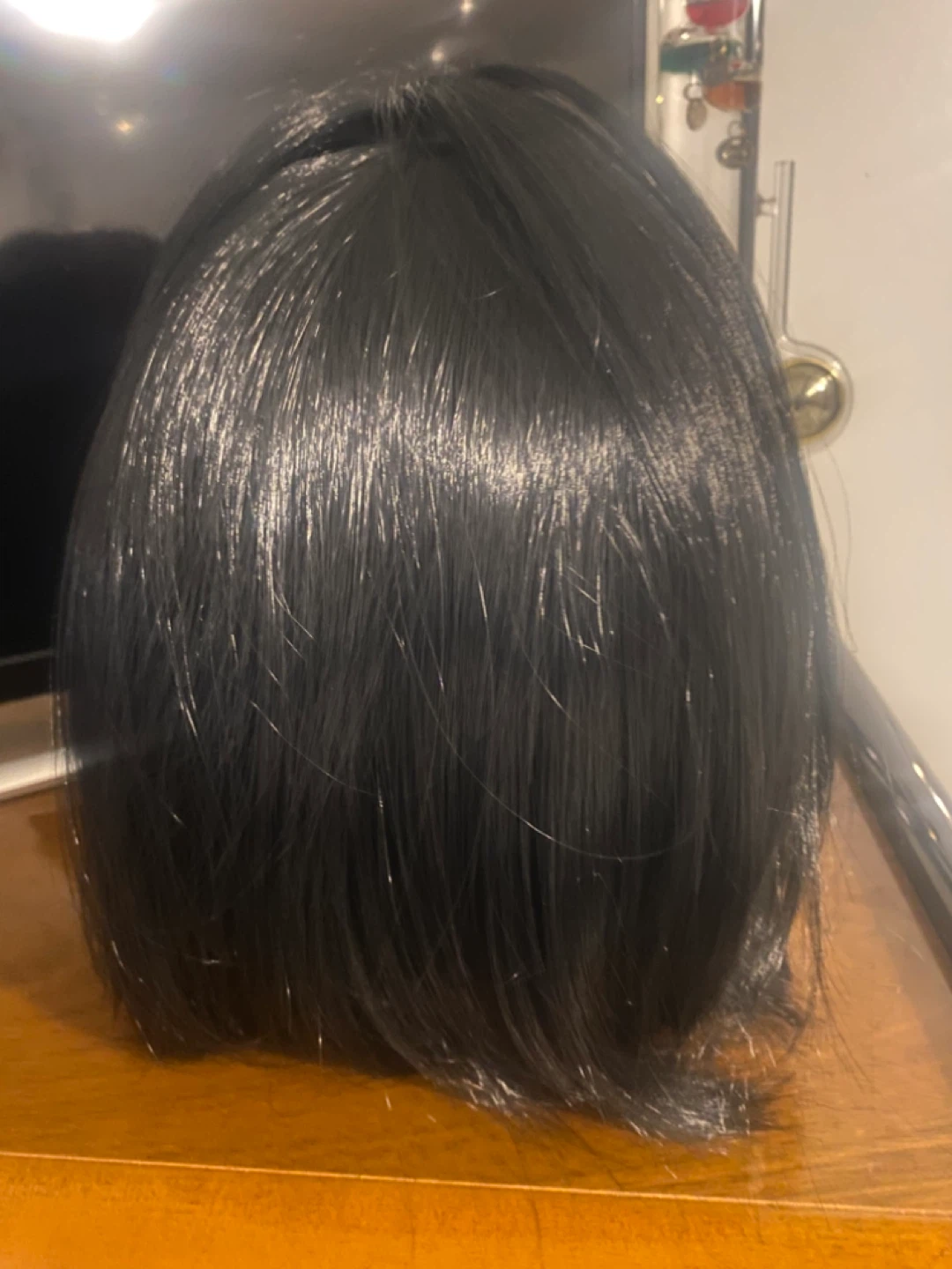Black Bob Wig with Bangs - photo 3