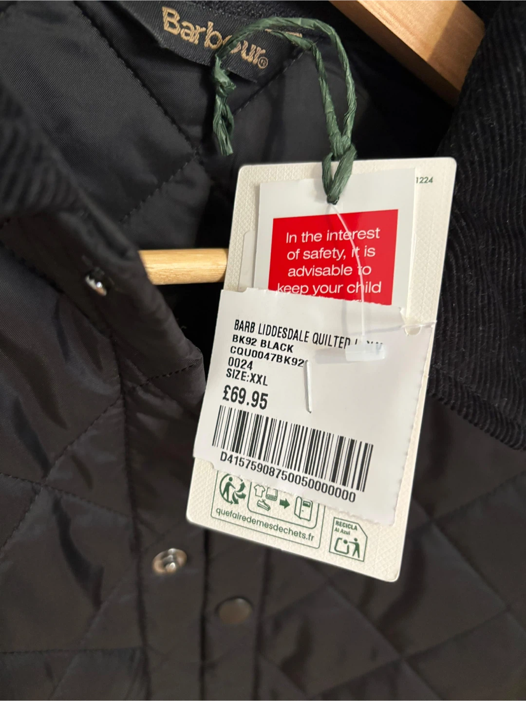 Barbour Liddesdale Quilted Jacket Black XXL - photo 2