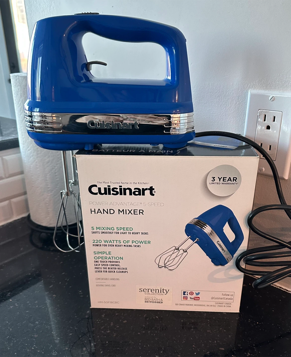 $40-NEW-Cuisinart 5-Speed Hand Mixer - photo 4