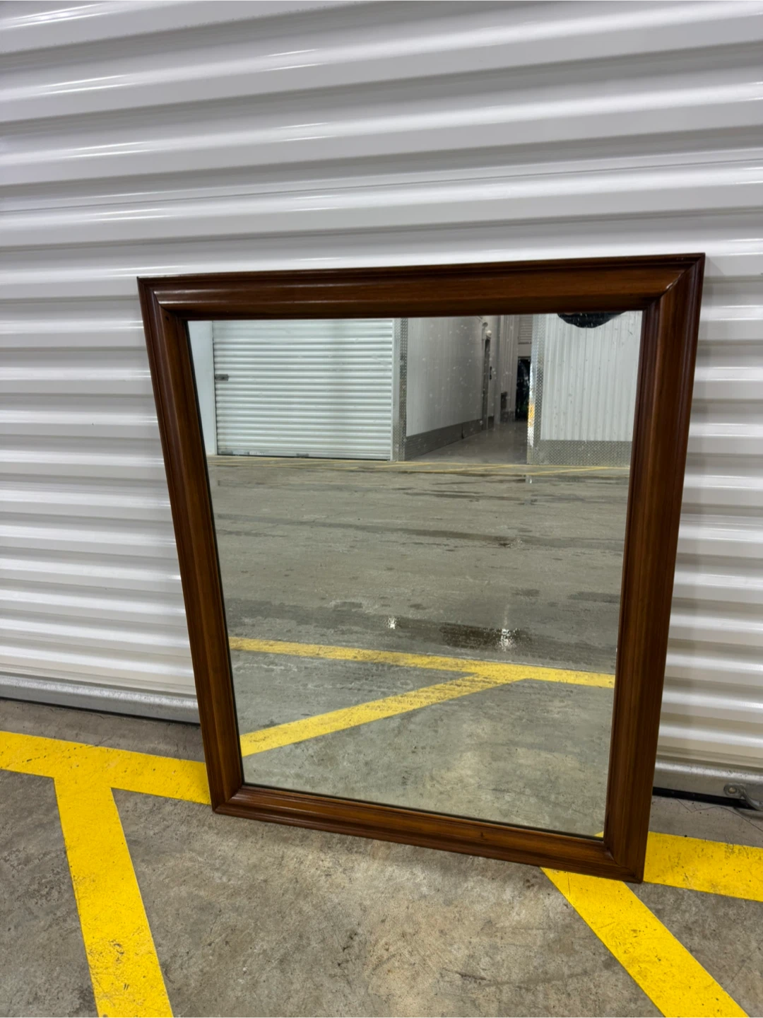 Wooden Framed Wall Mirror