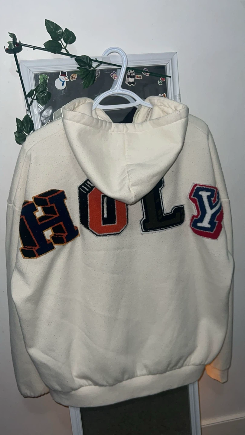 Cream "HOLY 53" Zip-Up Hoodie 🏆 - photo 2