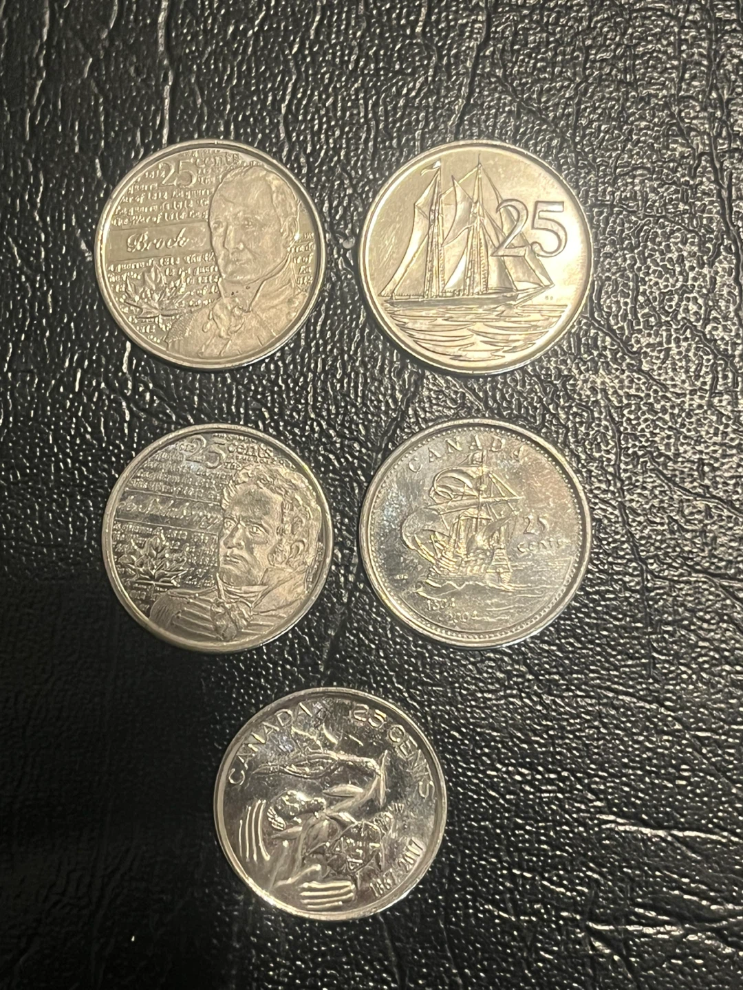 Canadian 25 Cent Coins (Quarter) - Assorted Dates