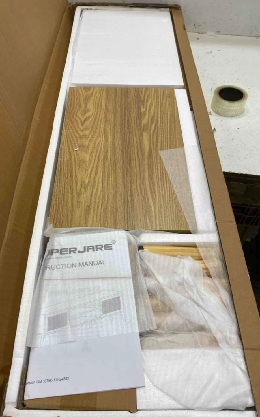 Wood TV Stand Media Console with Storage - photo 3