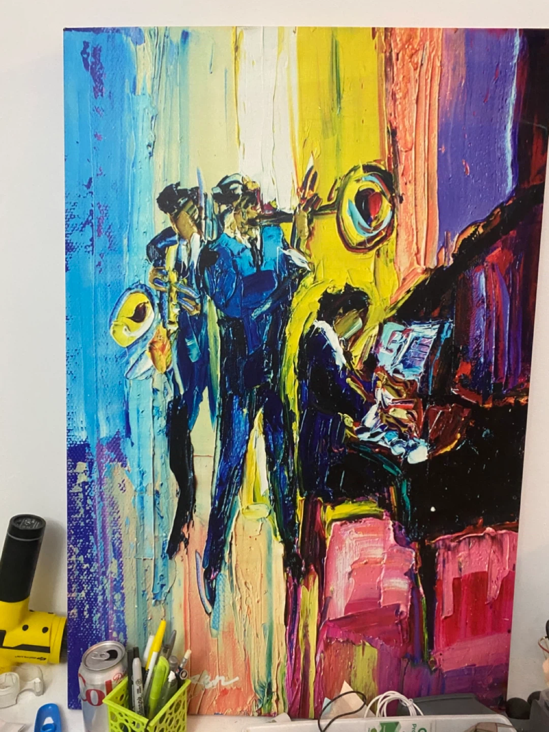 Abstract Jazz Band Canvas Wall Art