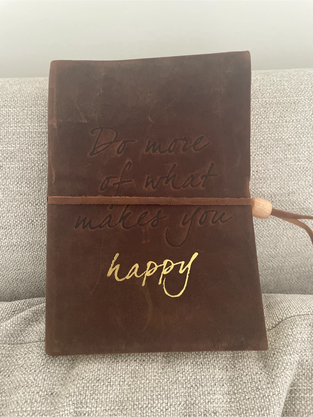 Leather Journal - Do More of What Makes You Happy