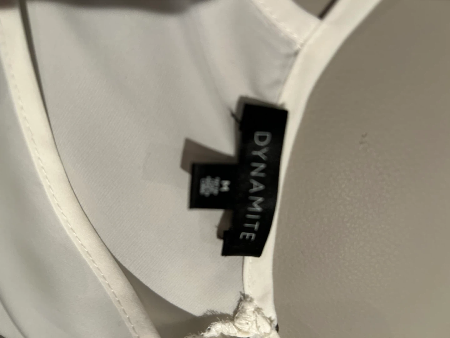 BNWOT Dynamite White Lace Trim Sleeveless Top - photo 4
