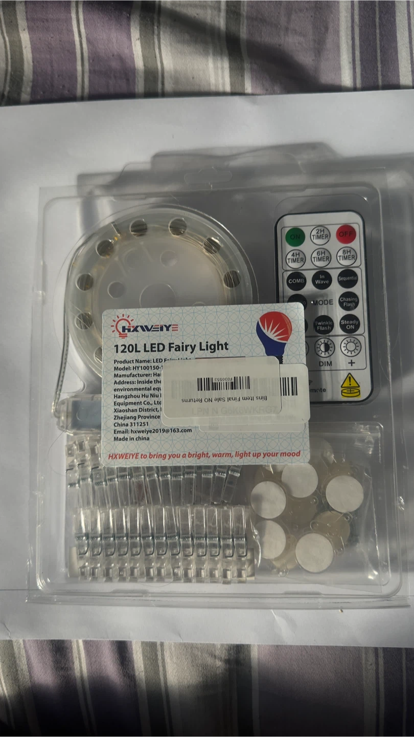 HXWEIYE 120 LED Fairy Lights with Remote - photo 2