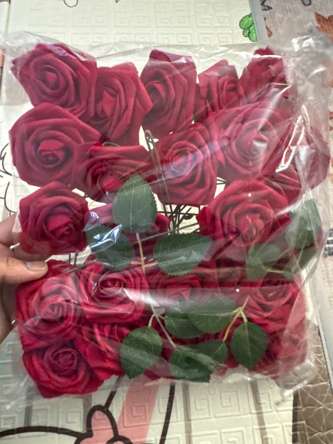 Red Faux Roses (20 Count)