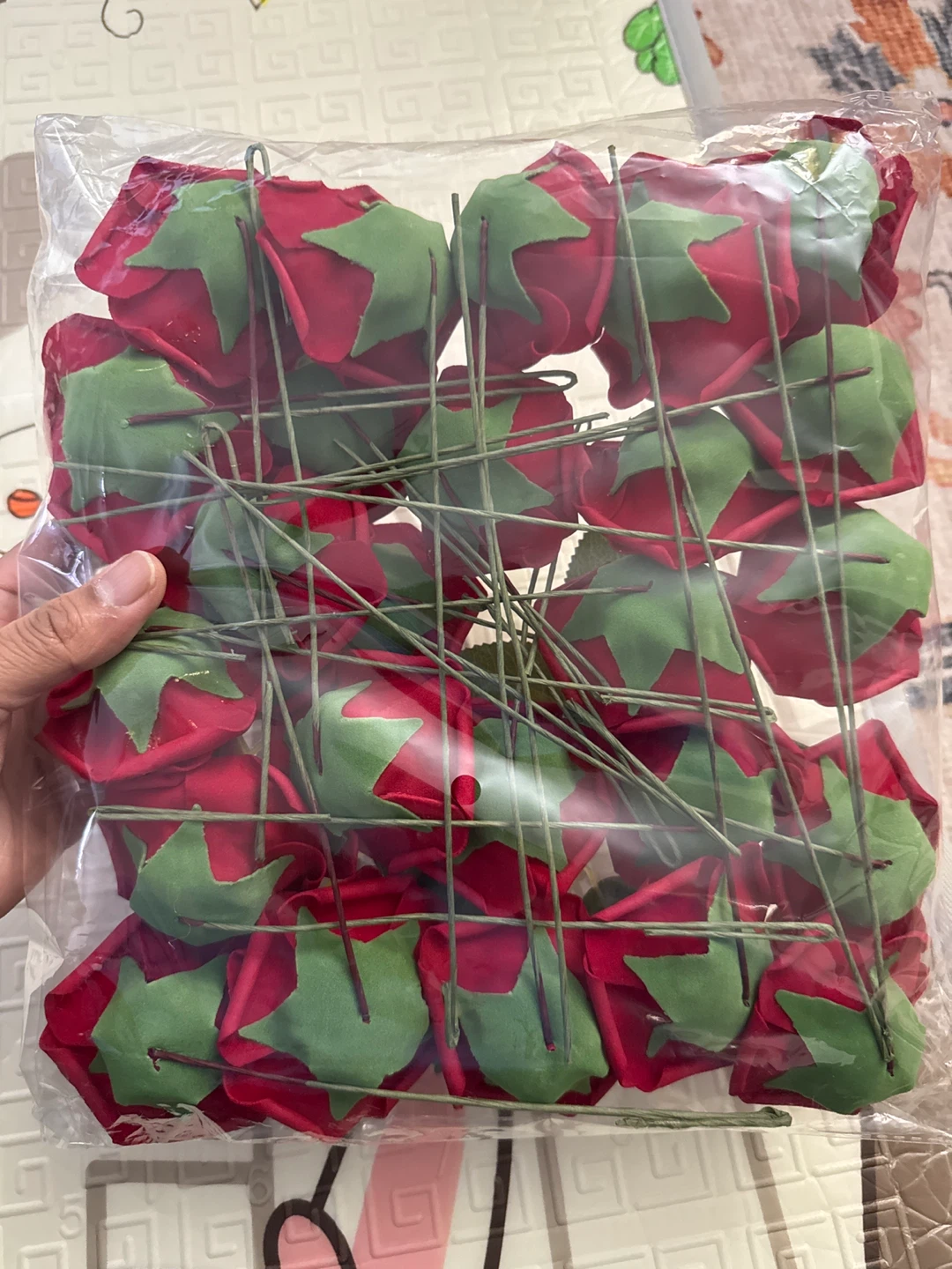 Red Faux Roses (20 Count) - photo 2