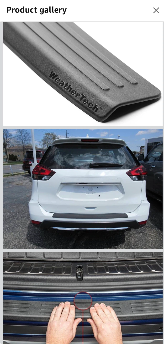 WeatherTech Bumper Protector - Nissan Rouge 2014-2020 - photo 2