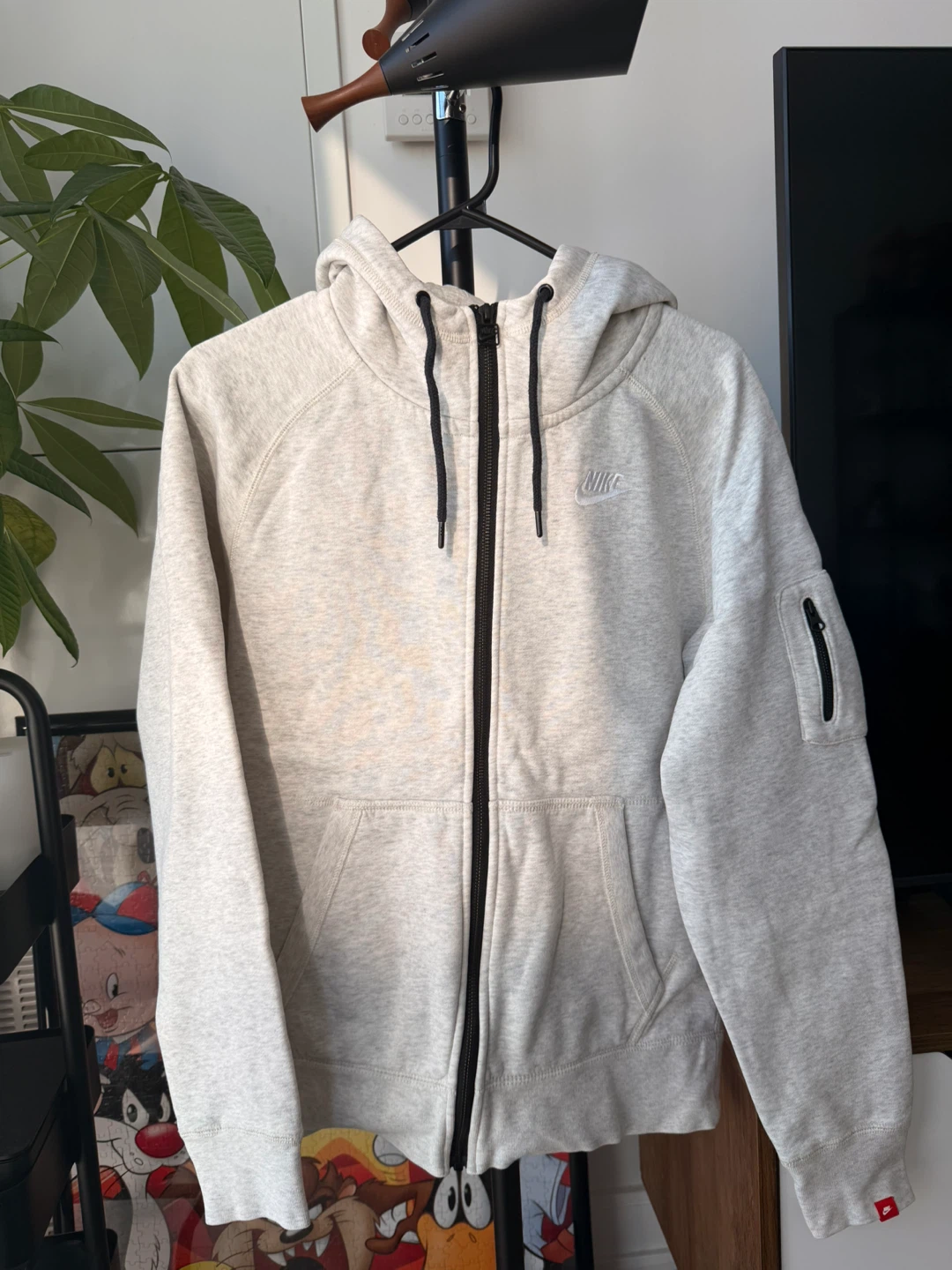 Nike Full Zip Hoodie Grey Size S