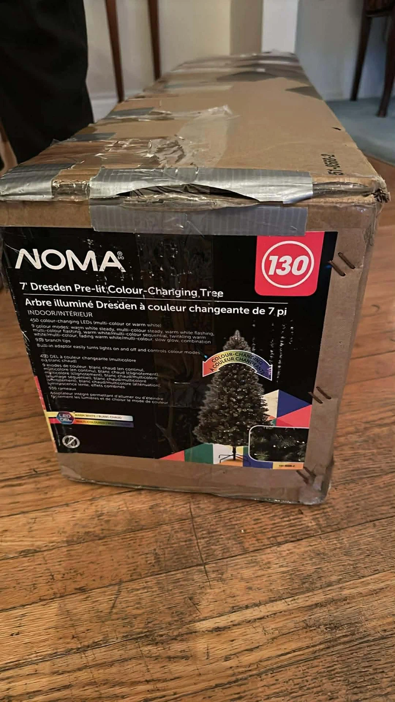 NOMA 7" Dresden Pre-Lit Colour-Changing Tree