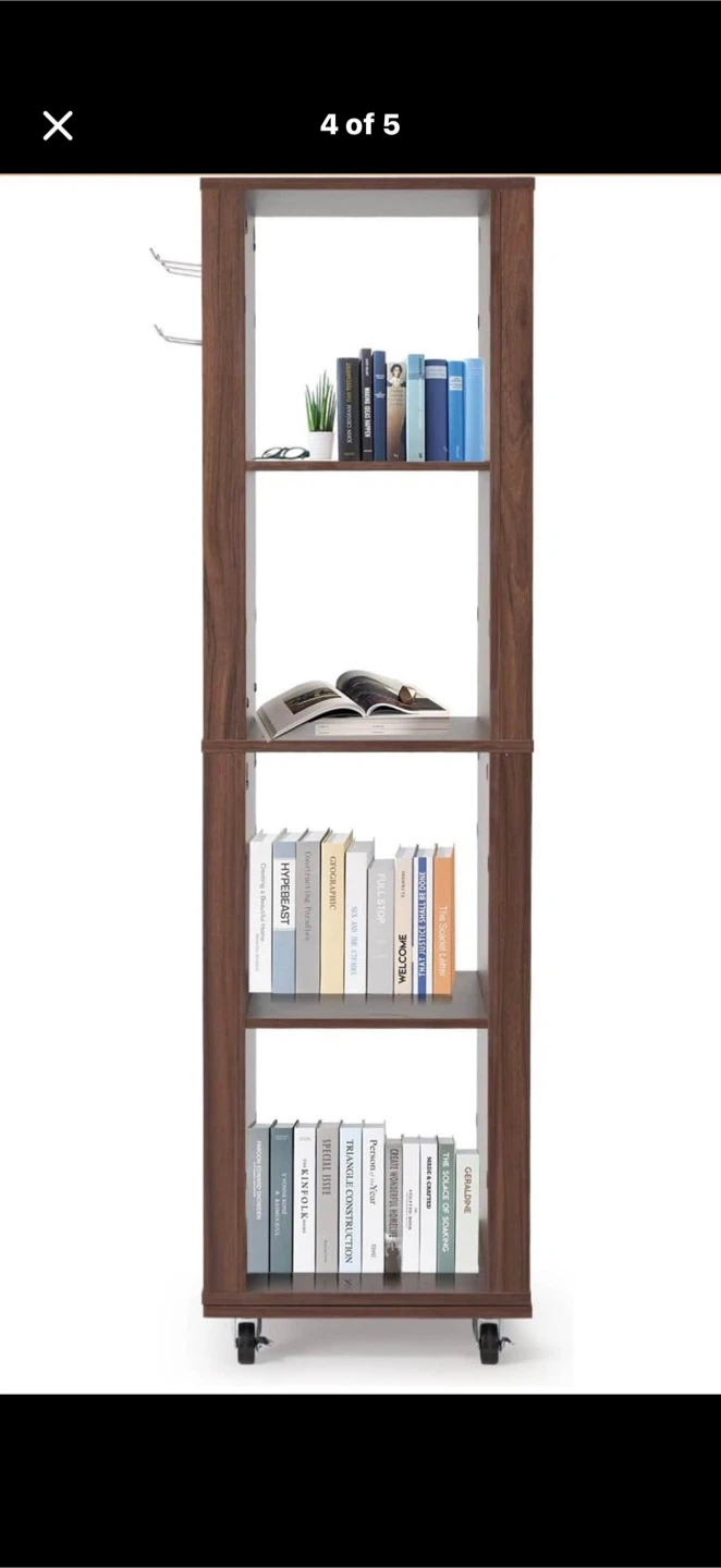 Already assembled - Rotating Bookshelf with Pegboard - photo 2