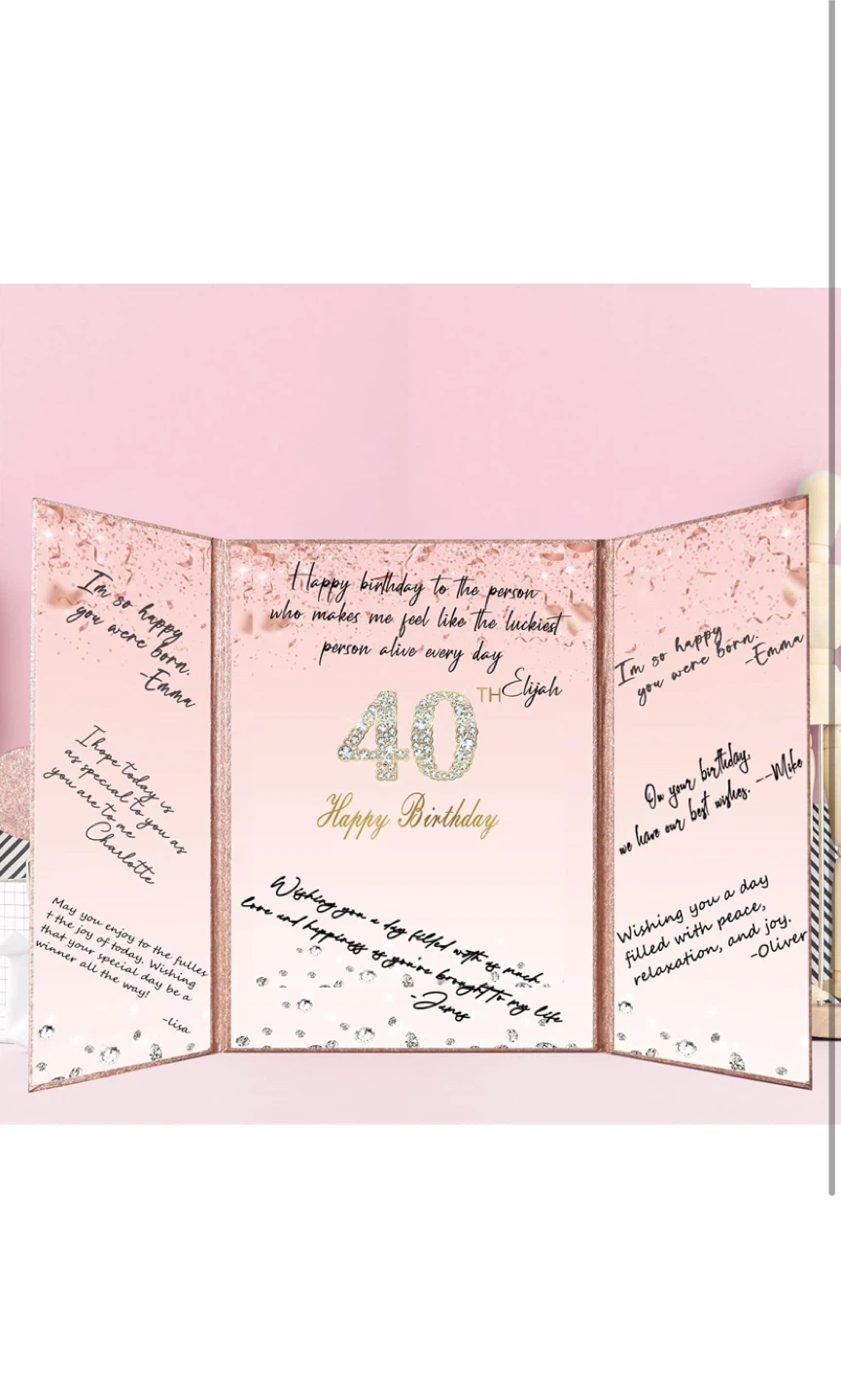 Saburrnity 40th Birthday Pop-Up Card - photo 4