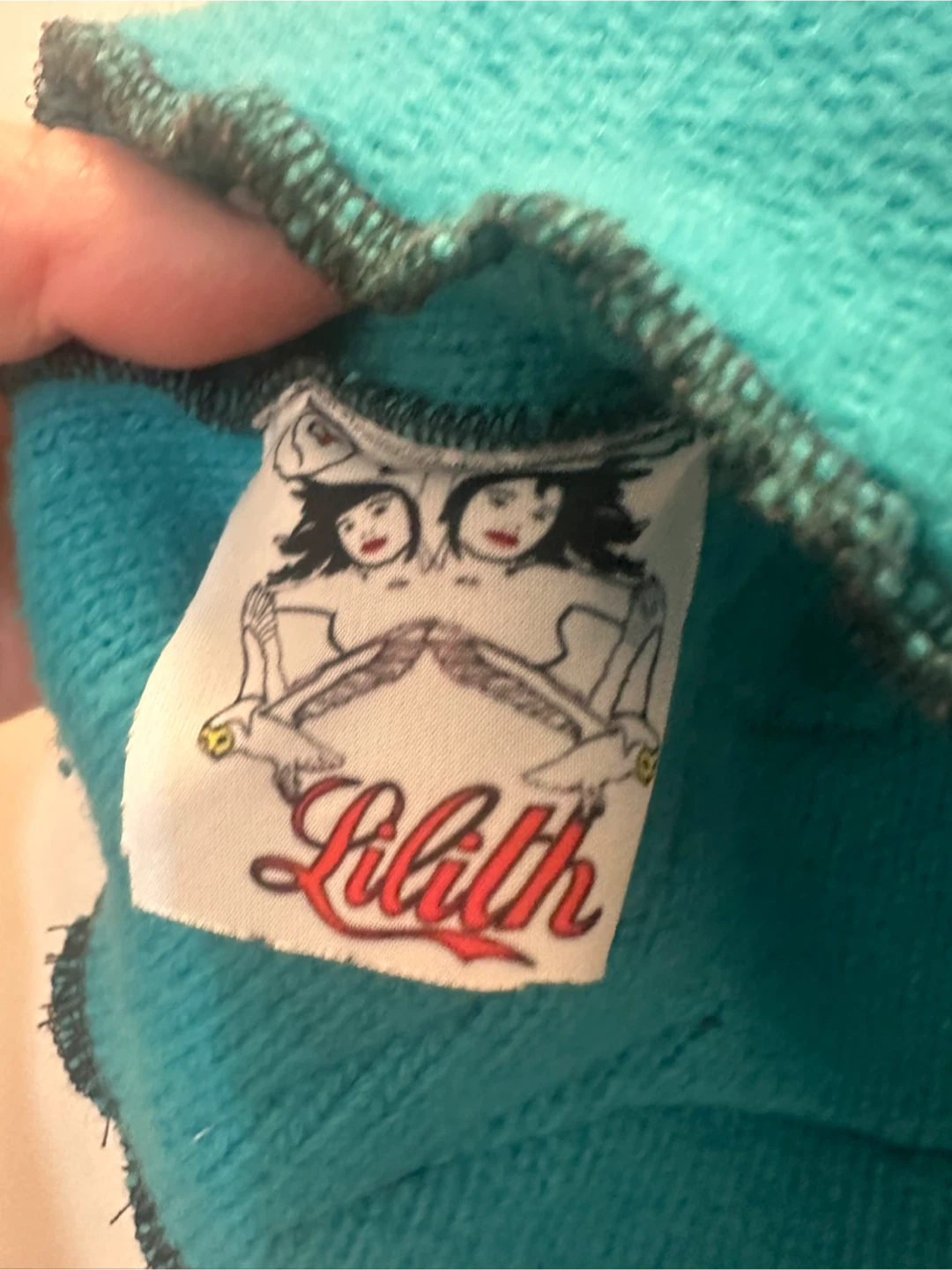 Lilith Teal Knit Skirt with Applique - photo 3