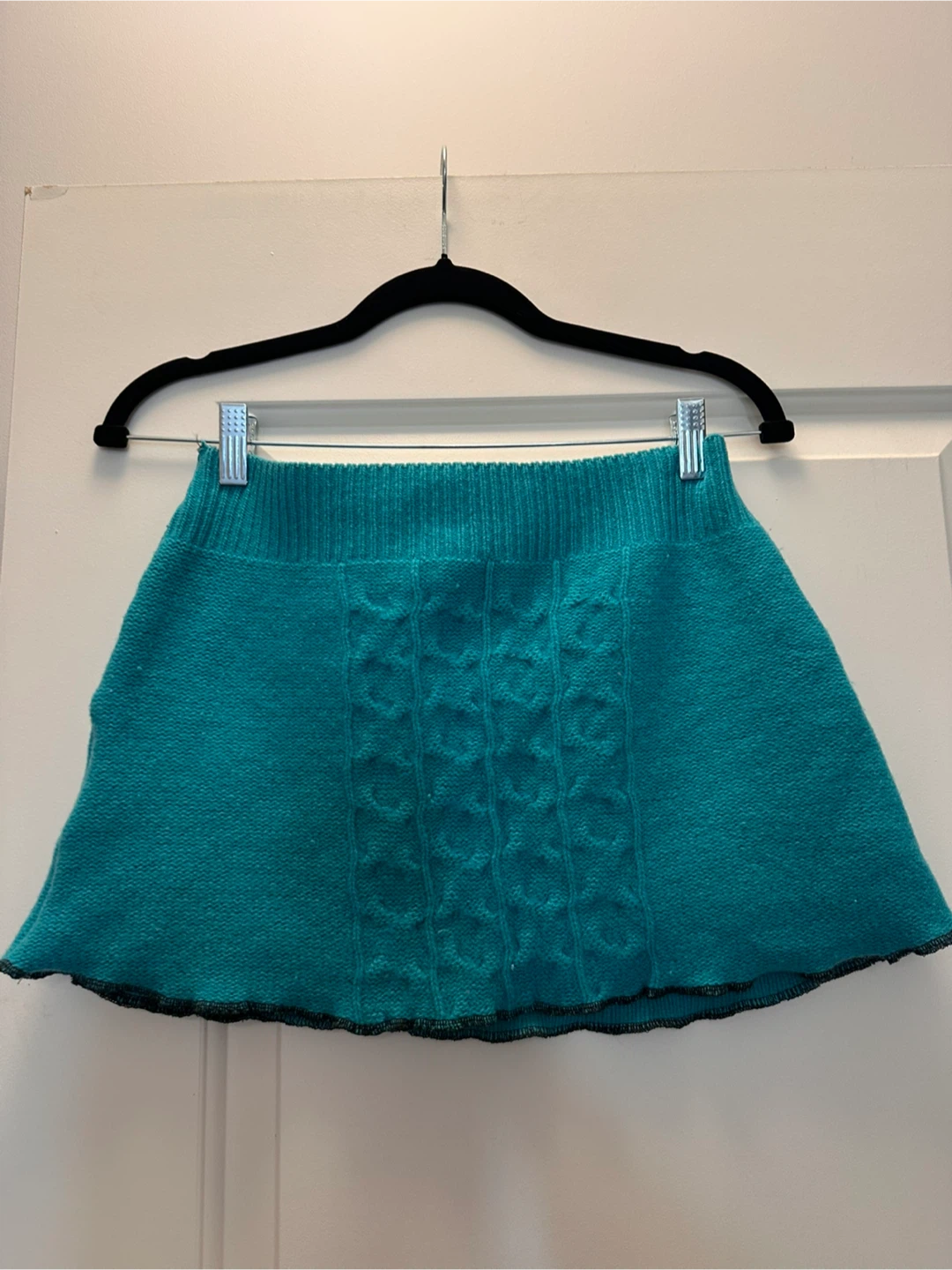 Lilith Teal Knit Skirt with Applique - photo 2