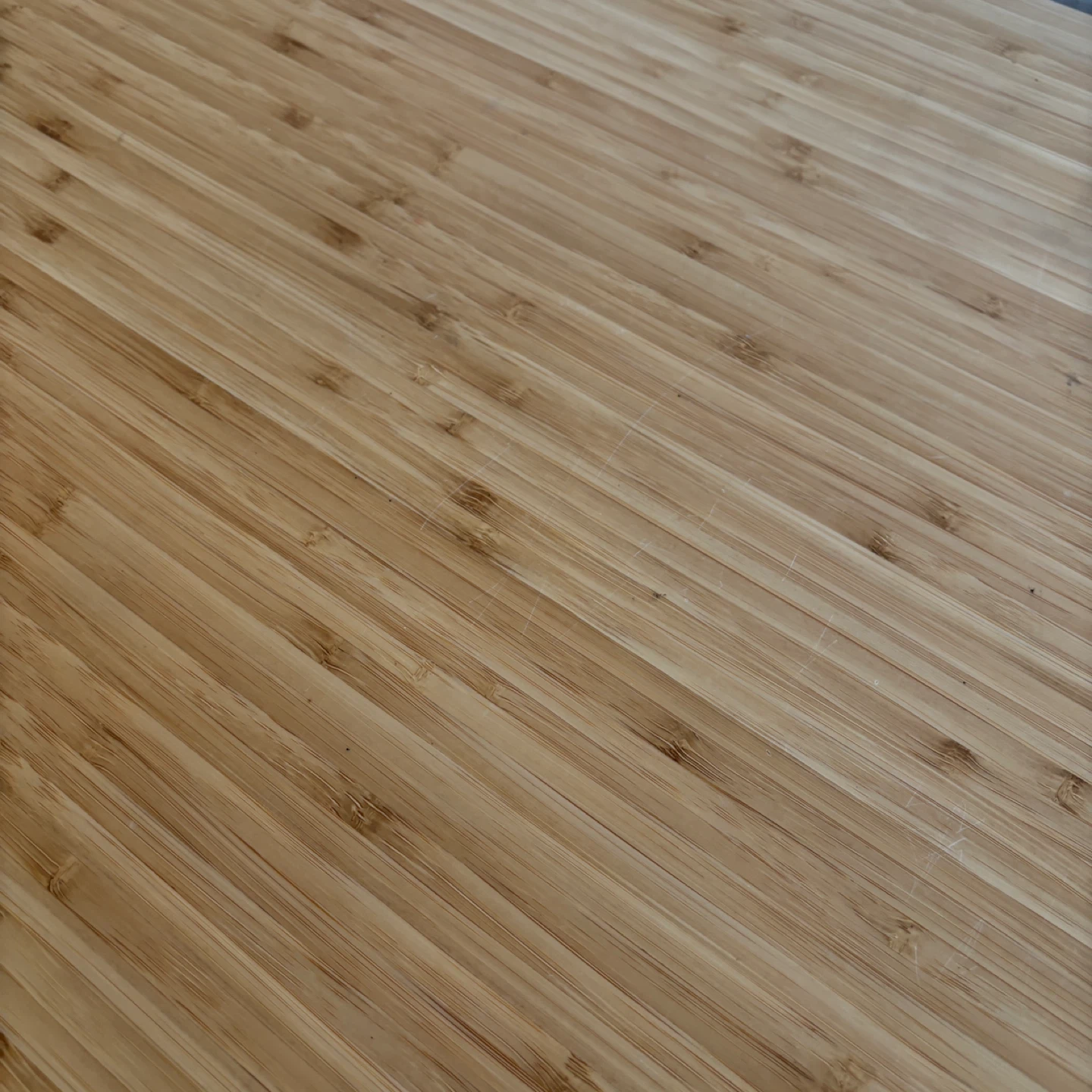 IKEA ANFALLARE Desk with Bamboo Top and Blue Metal Legs - photo 3