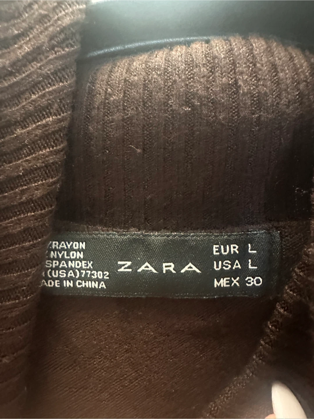 ZARA Brown Turtleneck Sweater Size L - photo 2