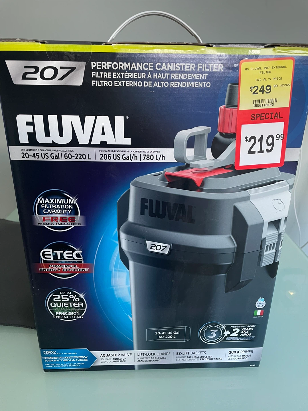 Fluval 207 Performance Canister Filter