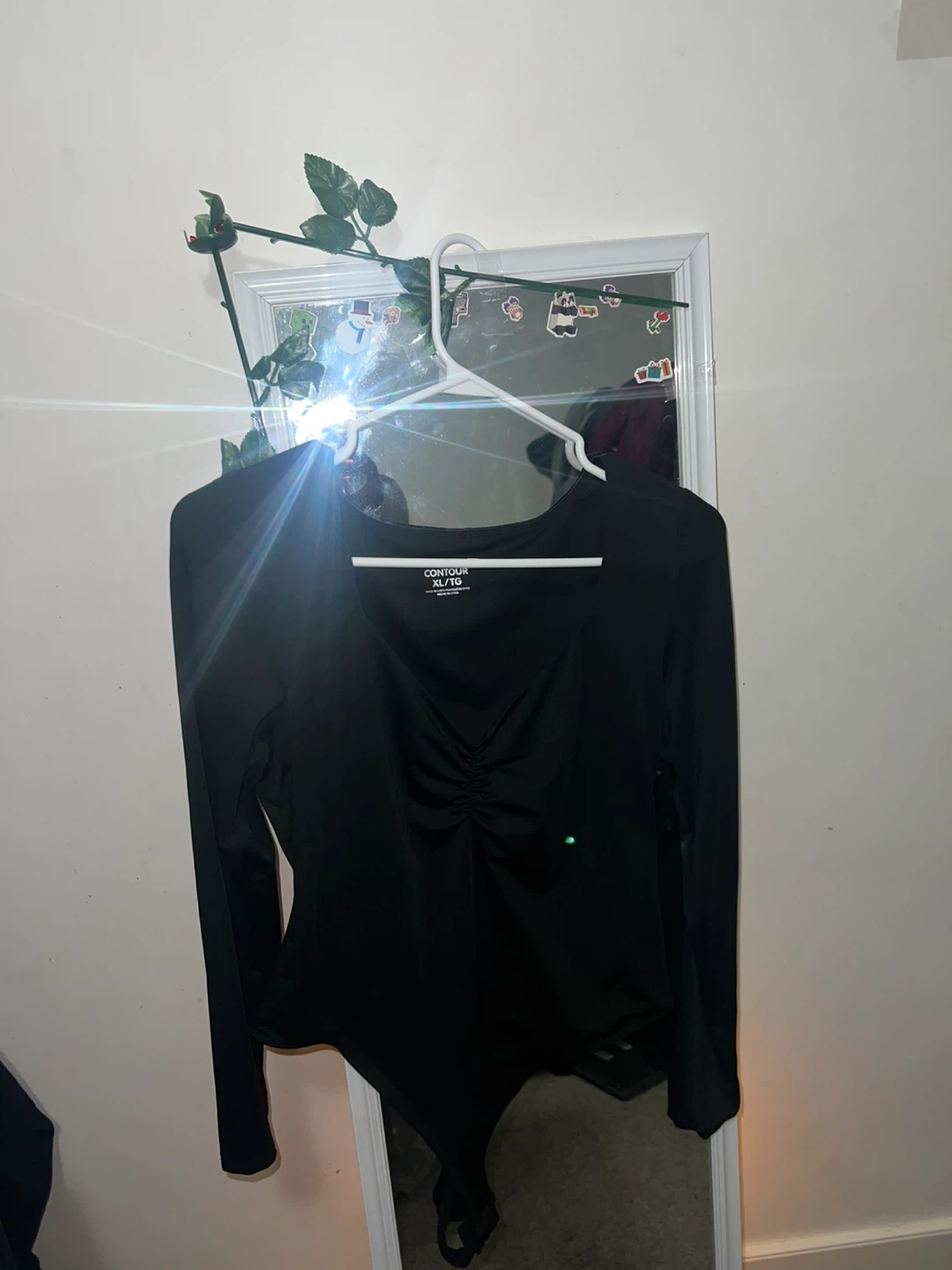 Contour Black Long Sleeve Bodysuit - XL/TG 🏆 - photo 2