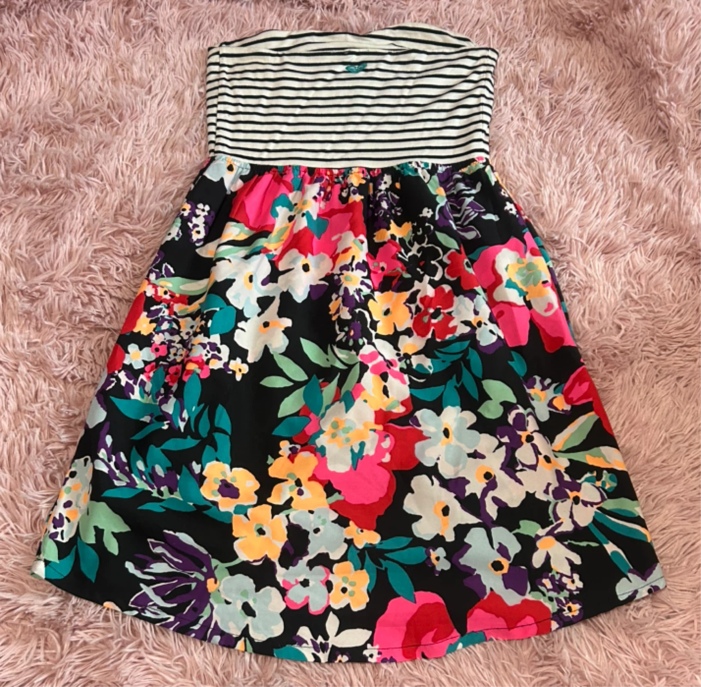Roxy Strapless Floral Dress - photo 2