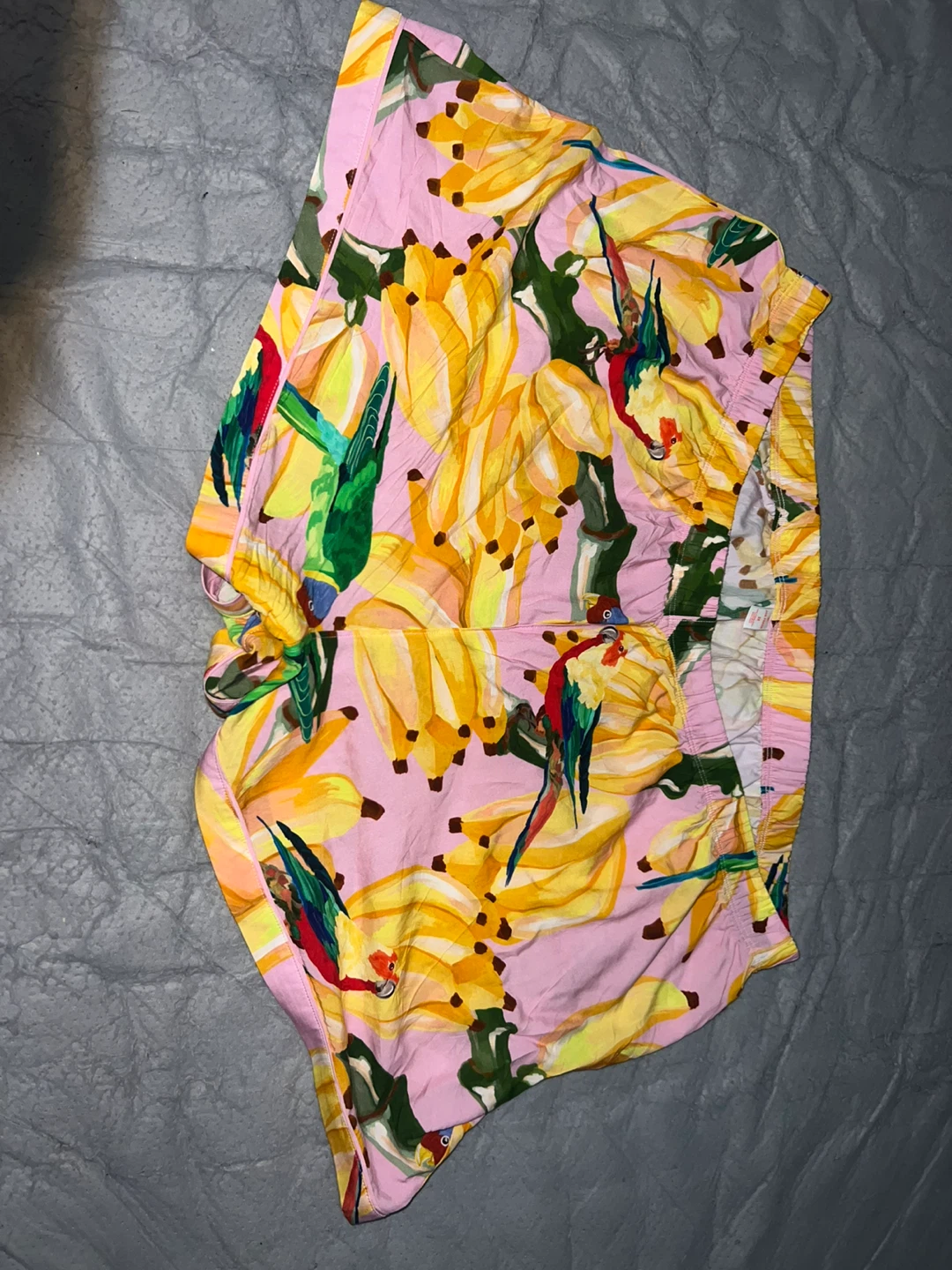 Women's Tropical Banana Parrot Print Pajama Shorts🏆 - photo 3