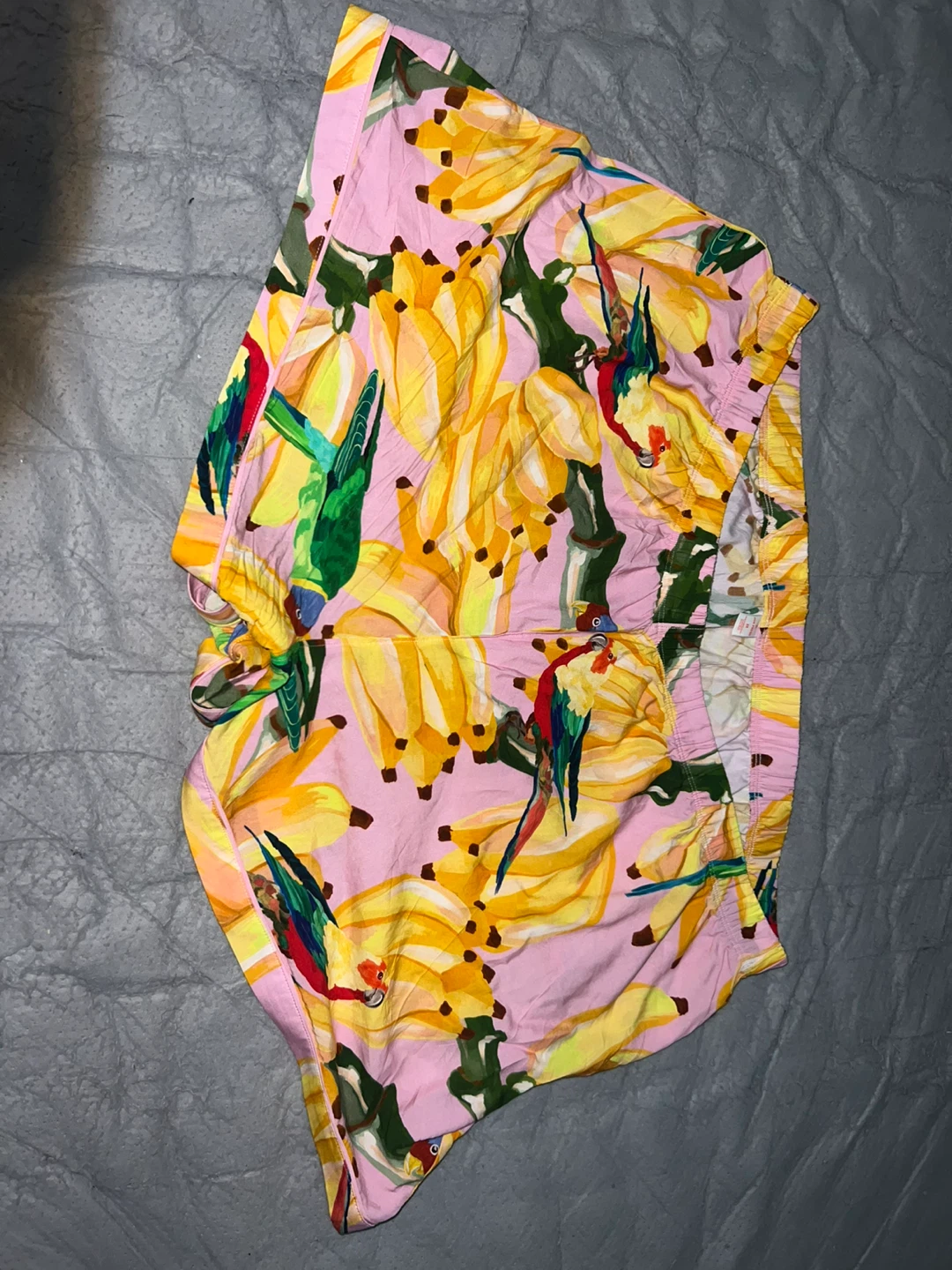 Women's Tropical Banana Parrot Print Pajama Shorts🏆 - photo 2