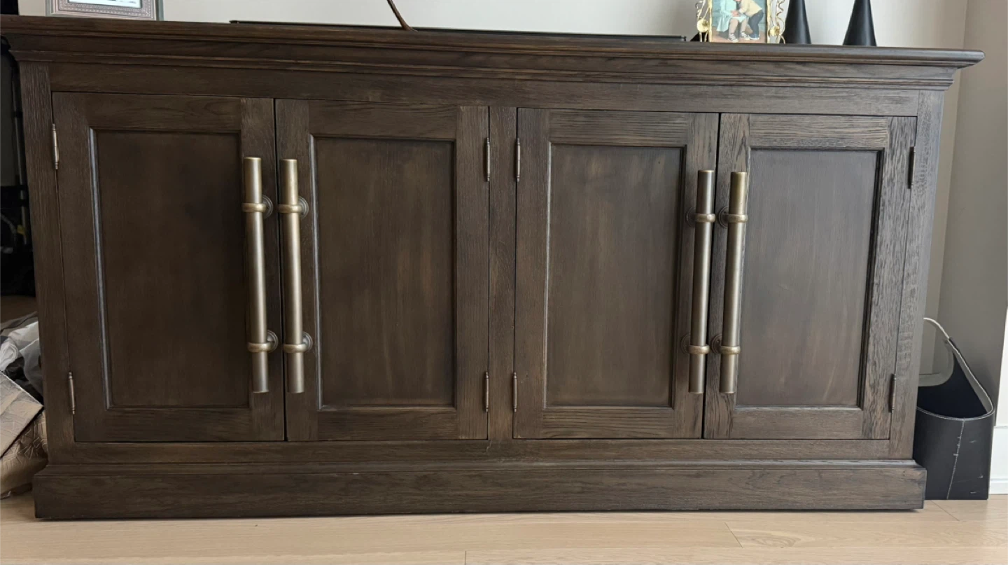 Restoration Hardware 20th Century English Brass Bar Sideboard - photo 5