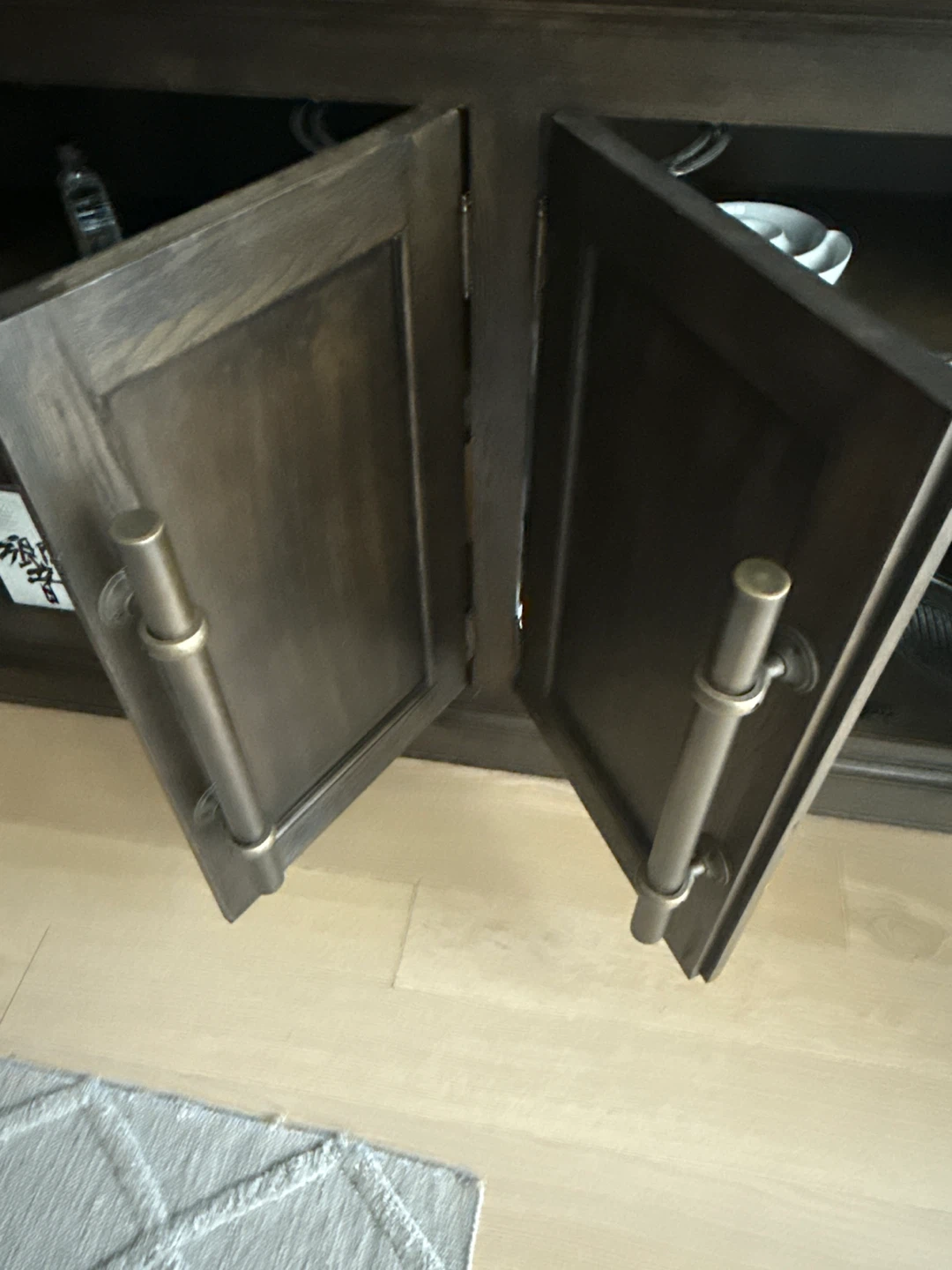 Restoration Hardware 20th Century English Brass Bar Sideboard - photo 4