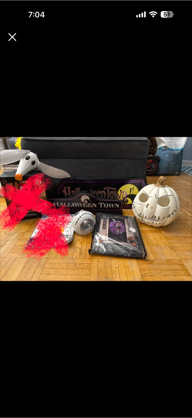 Nightmare Before Christmas Halloween Town Decor Set