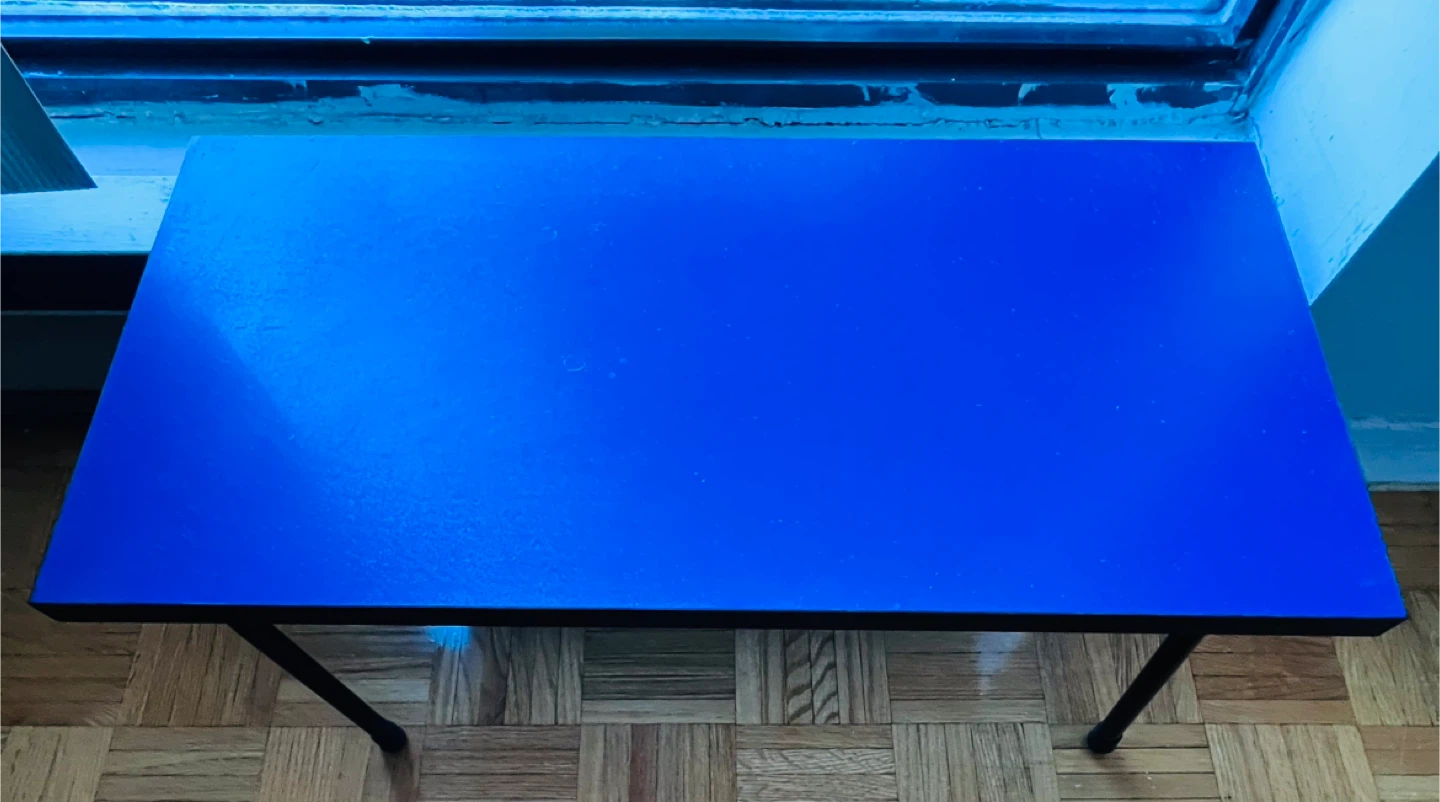 Blue Folding Table - photo 2