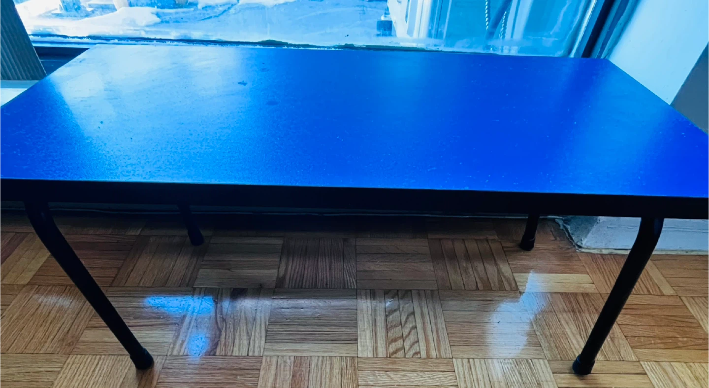 Blue Folding Table