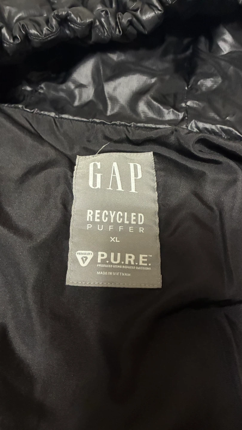 GAP Recycled Puffer Jacket XL Black - photo 5