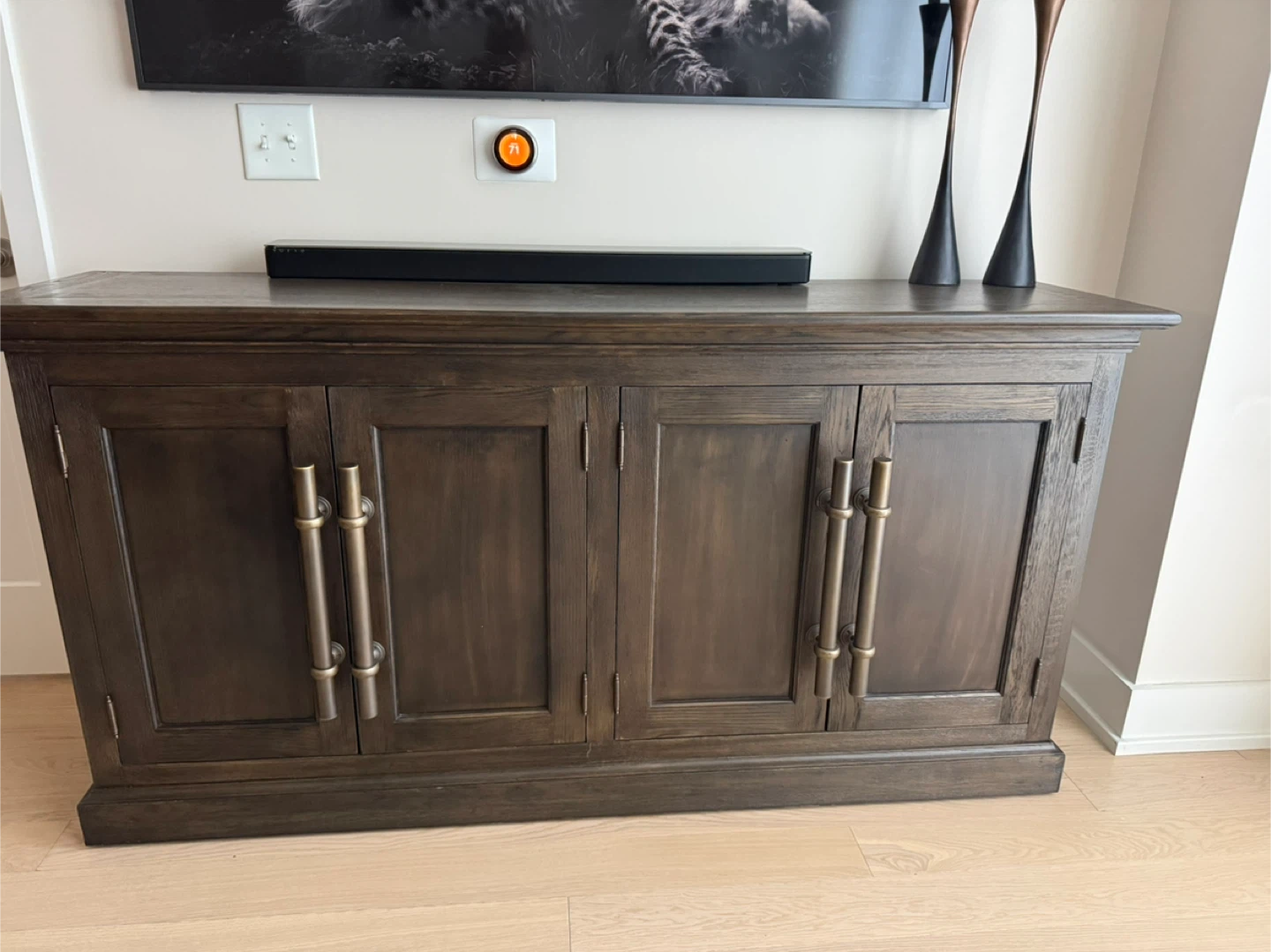 Restoration Hardware 20th Century English Brass Bar Sideboard