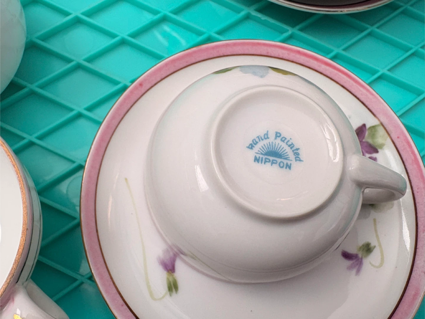 Hand Painted Nippon Tea play Set with Violets - photo 4