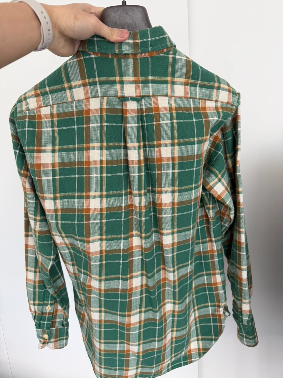 Drake's London Men's Green Plaid Flannel Large made in england - photo 3