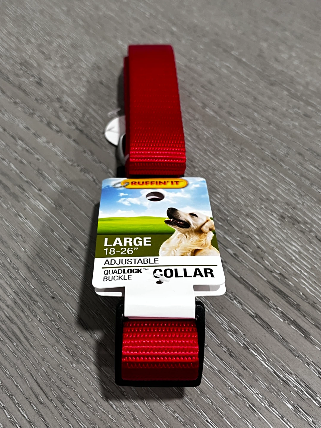 Ruffin' It Red Adjustable Large Dog Collar - photo 4