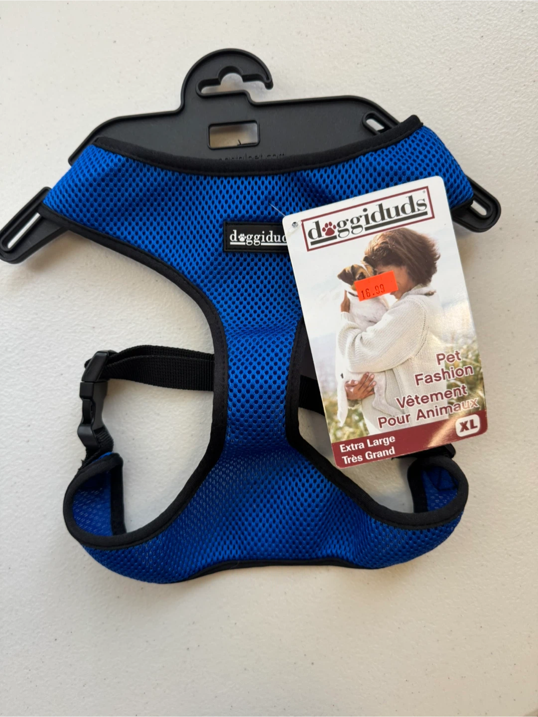 Doggiduds Blue Mesh Pet Harness - Extra Large