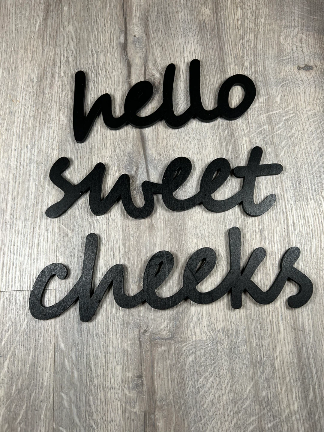 Hello Sweet Cheeks Wall Decor