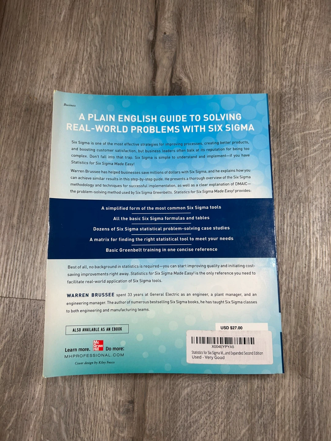 Statistics for Six Sigma Made Easy! by Warren Brussee - photo 2