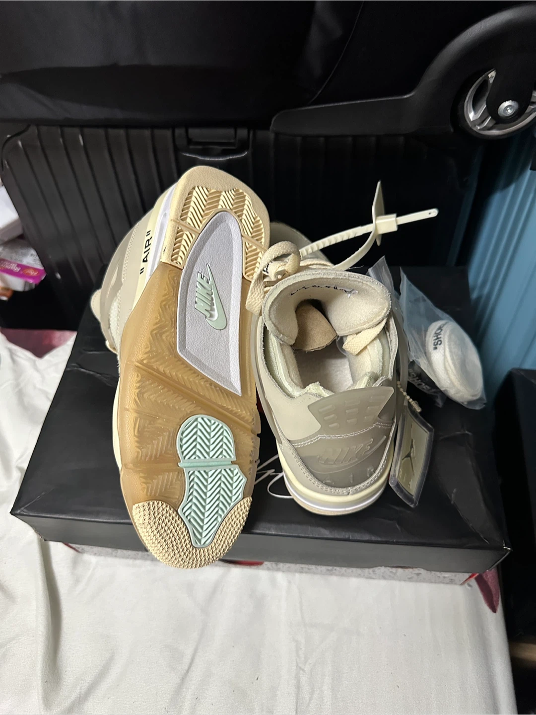 Off-White x Air Jordan 4 Sail - photo 5
