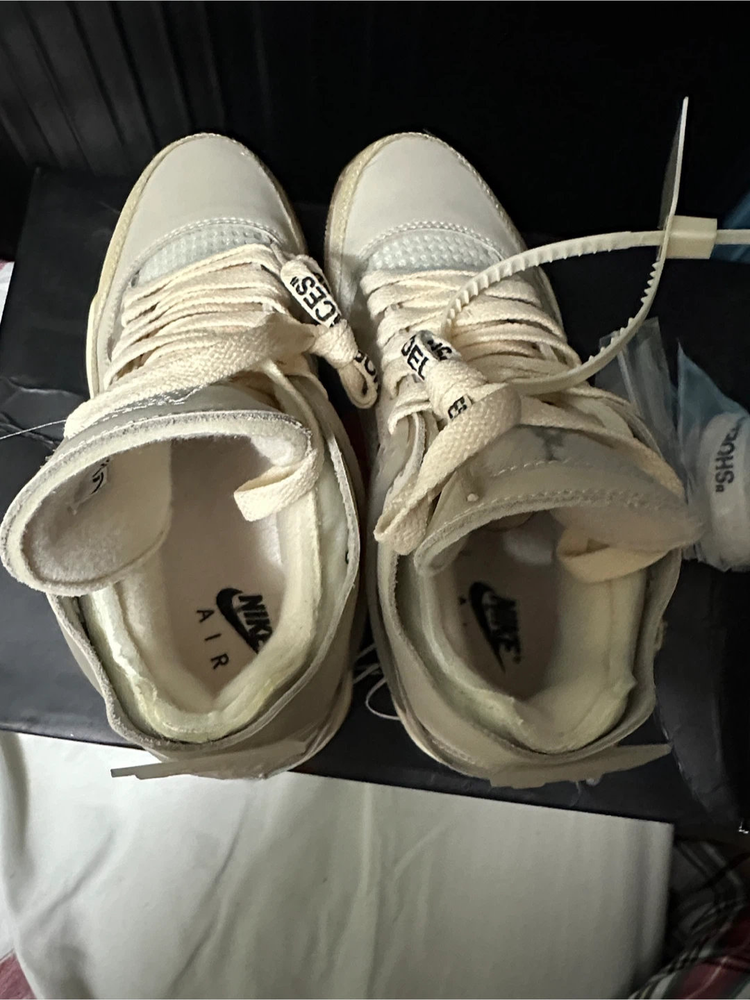 Off-White x Air Jordan 4 Sail - photo 4