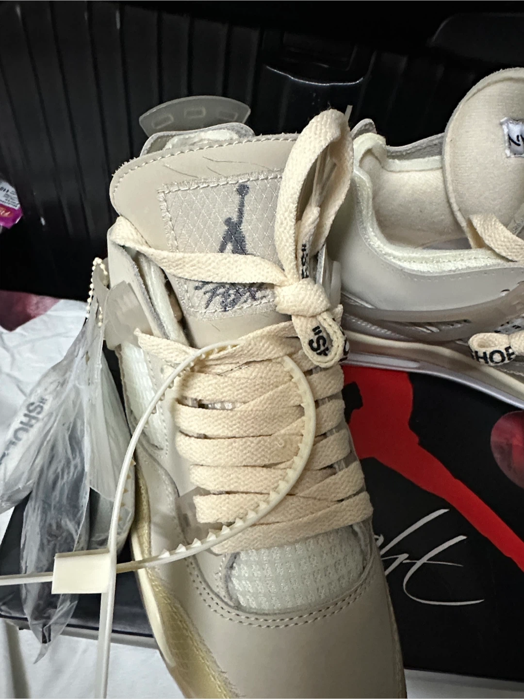 Off-White x Air Jordan 4 Sail - photo 2