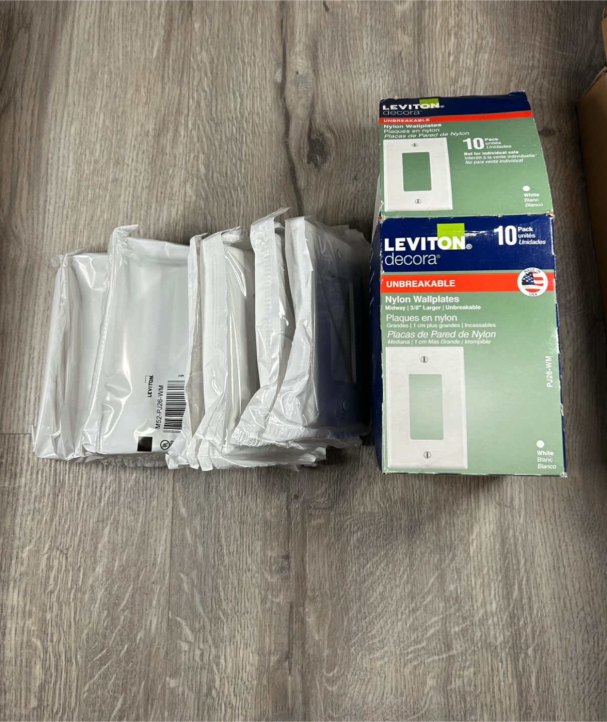 Leviton Decora Unbreakable Nylon Wallplates (10 Pack)